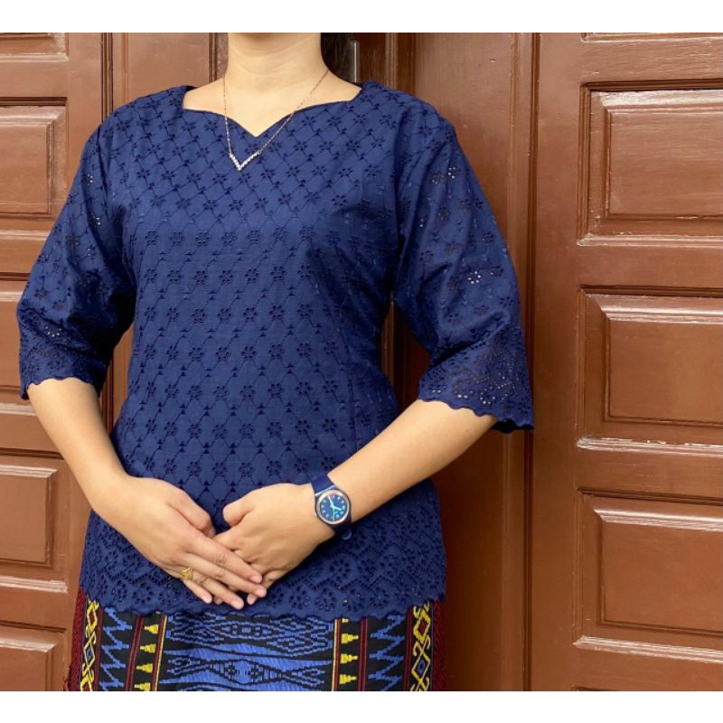 Blus Katun Bolong Bangkok Premium Motif Terbaruu