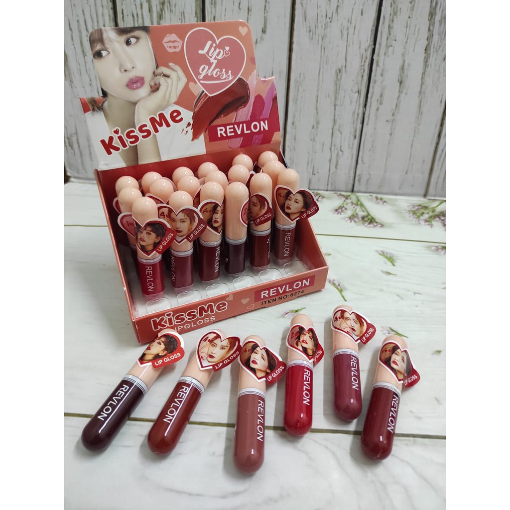 ( 1 box isi 24 ) LIPCREAM MATTE MINI REVLON KISS ME 6274