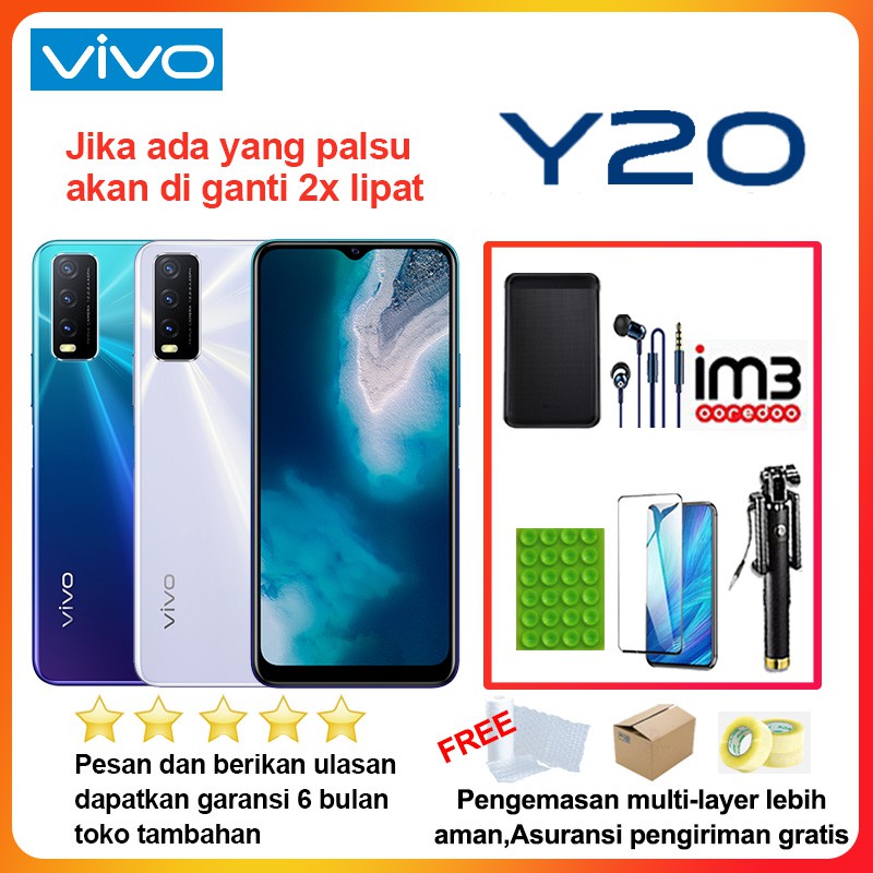 Vivo y20 3/64 RAM 3GB ROM 64GB BNI   B Garansi Resmi