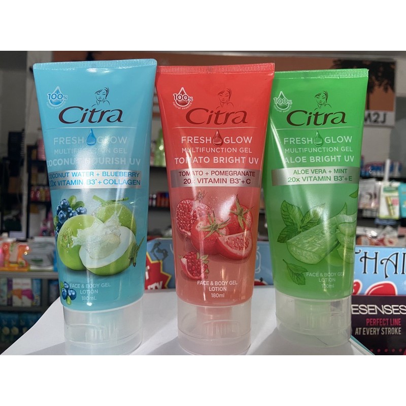 &lt;uu.x&gt;citra fresh glow 180 ml -- citra aloevera gel -- citra fresh glow mutifuntional gel