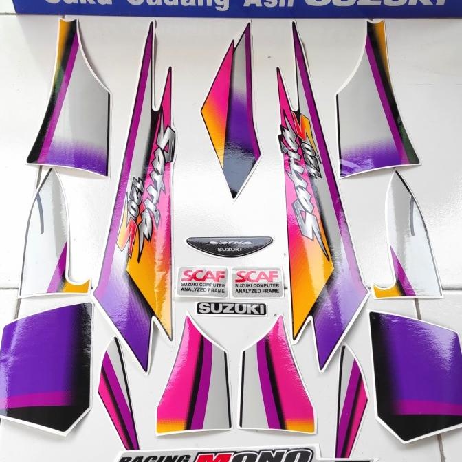 

stiker striping satria s hitam lumba kotak petak model ori standart