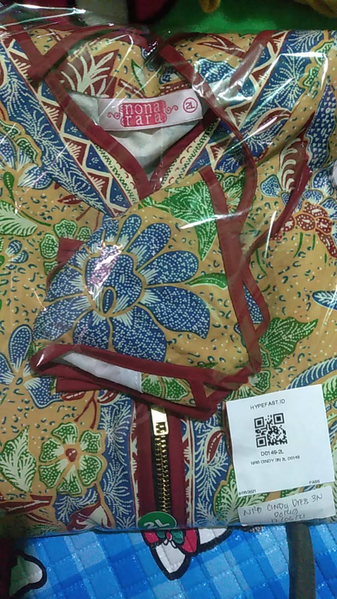 Nona Rara - Cindy Dress 3n D0149, Baju Dress Batik Wanita Modern Batik