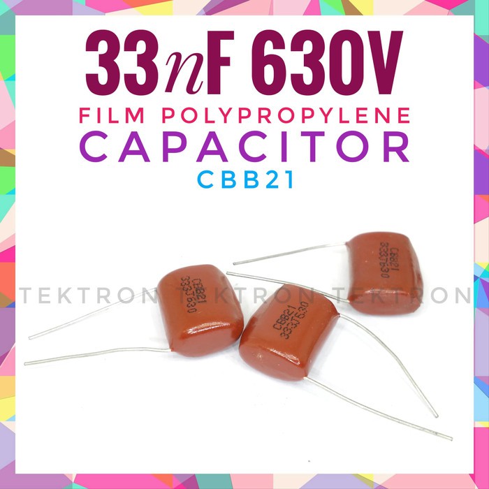 33nF 630V CBB21 Metalized polypropylene film capacitor 333 0. 033uF
