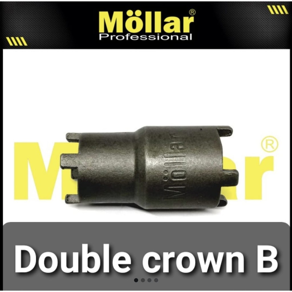 MOLLAR 69012105 Kunci Mahkota Tipe B Mur Kopling Double Crown Socket