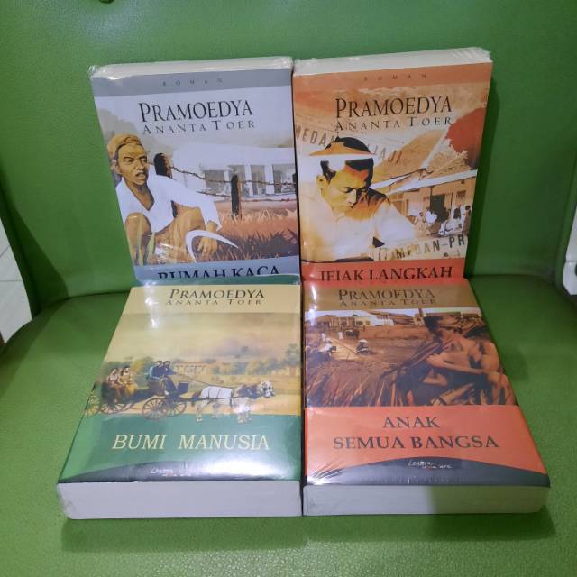 Jual Paket Buku Novel Pramoedya Ananta Toer Tetralogi Pulau Buru Bumi