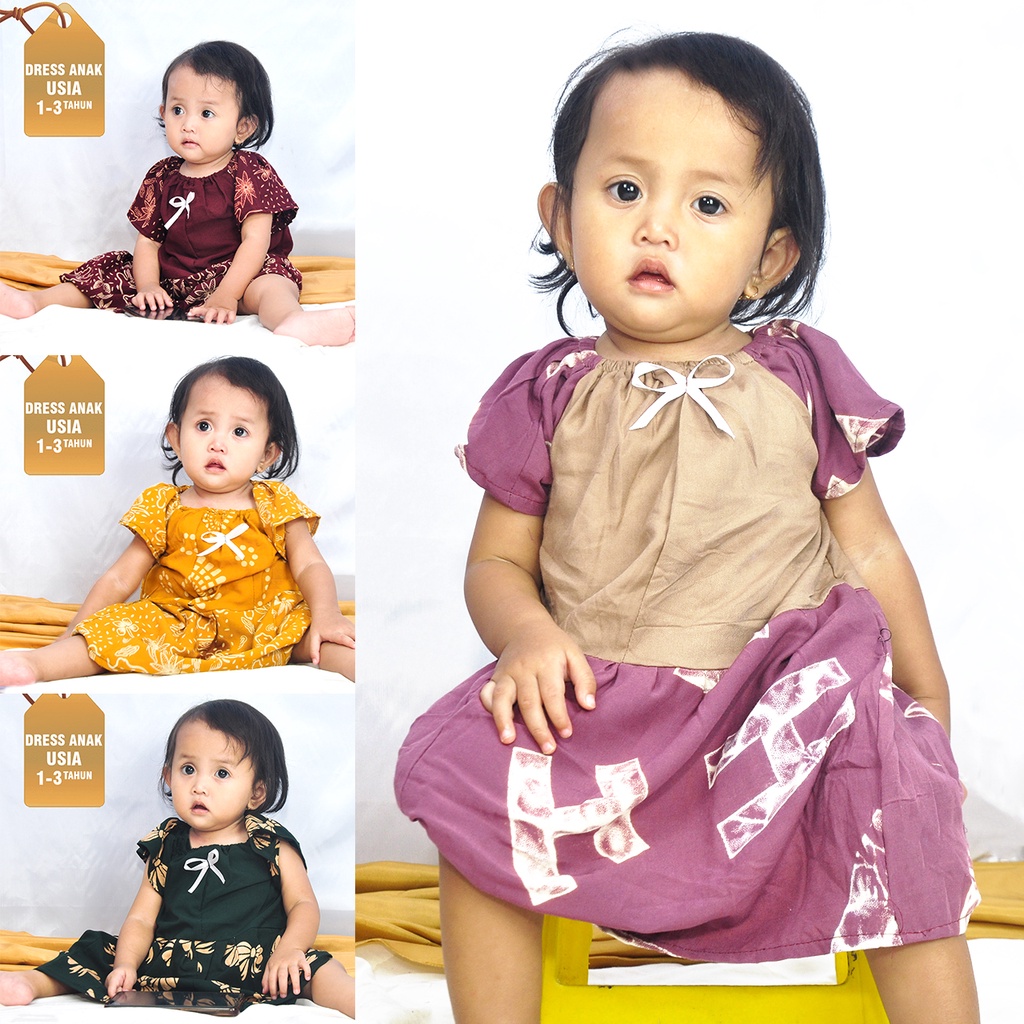 dress anak lokal/dress anak perempuan/PRINTED DRESS