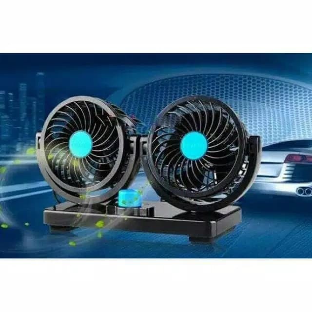 Kipas Angin Mobil Car Cooling Double Fan Kipas Angin Mobil 12 Volt