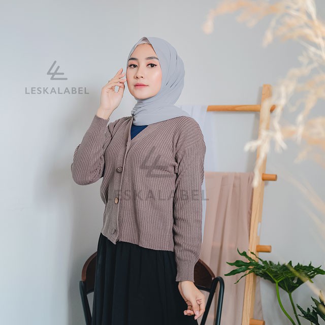 Cardigan Rajut Crop Wanita Sweater Premium Murah dan Tebal