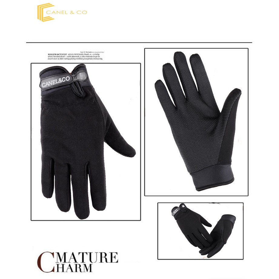 CANEL &amp; CO Sarung Tangan Motor Full Fingers Ukuran Universal Outdoor Gloves