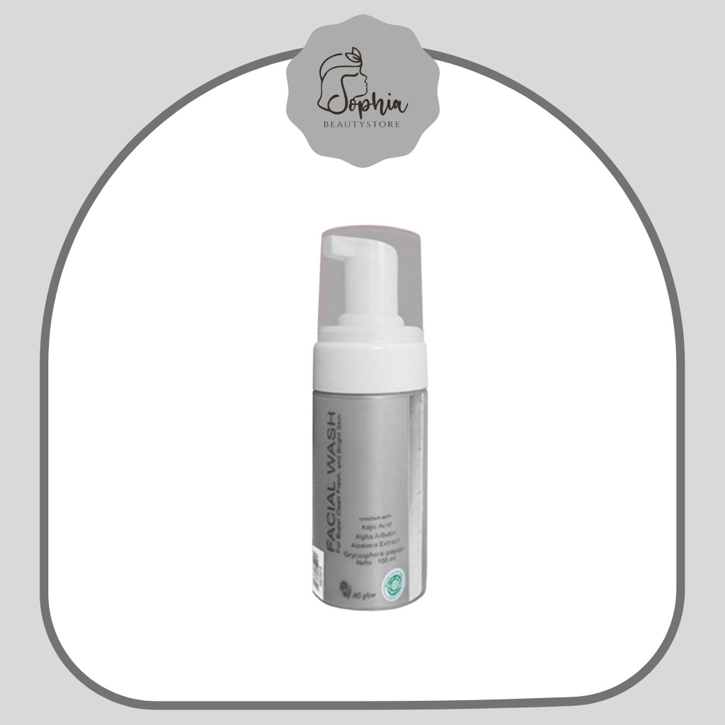 MS Glow Facial Wash skincare pembersih kulit wajah Original Malang
