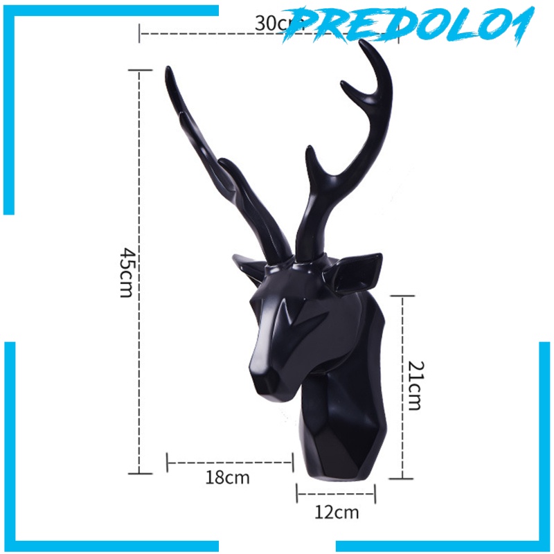 Predolo1 Patung Kepala Rusa 3d Bahan Resin Untuk Dekorasi Rumah
