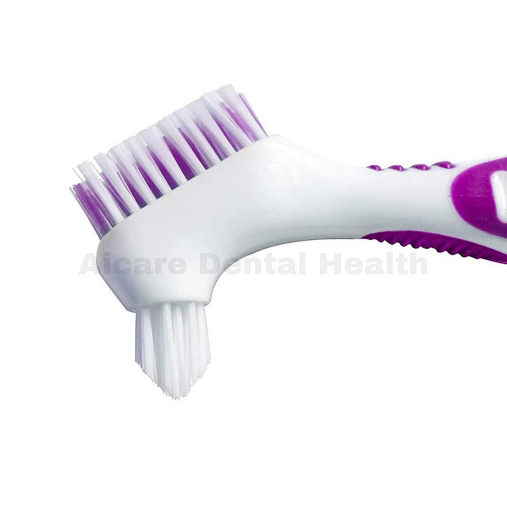 Denture Brush - Sikat Gigi Palsu TERBARU - Double Head Design TERMURAH