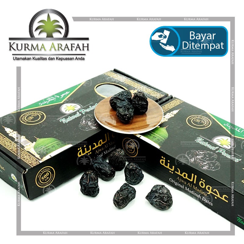 500gr Kurma Ajwa Madinah NATURAL PRODUK