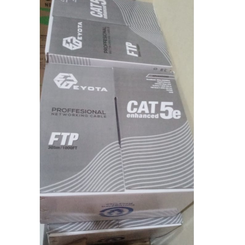 KABEL LAN UTP (INDOOR) / FTP (OUTDOOR)  Eyota Cat5E Cat6E / Kabel internet cat5 dan cat6