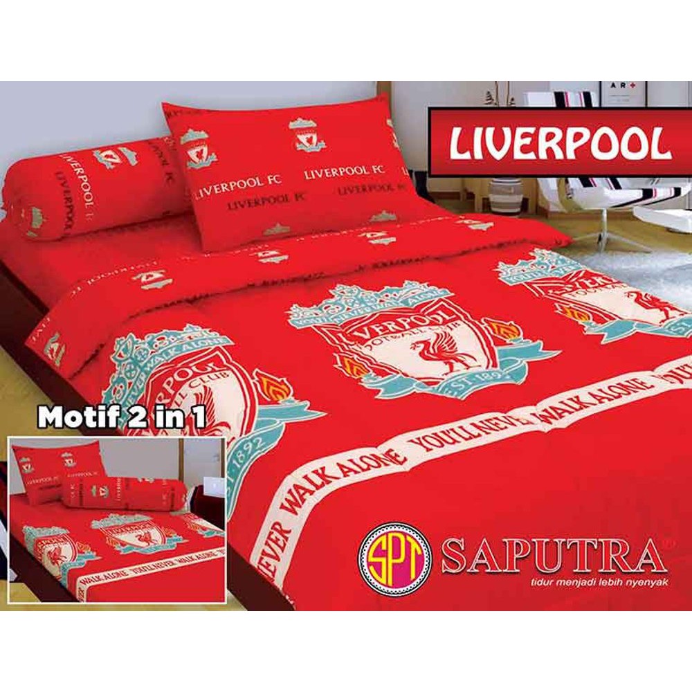 Sprei Ukuran 120 X 200 Bed Cover Liverpool Shopee Indonesia