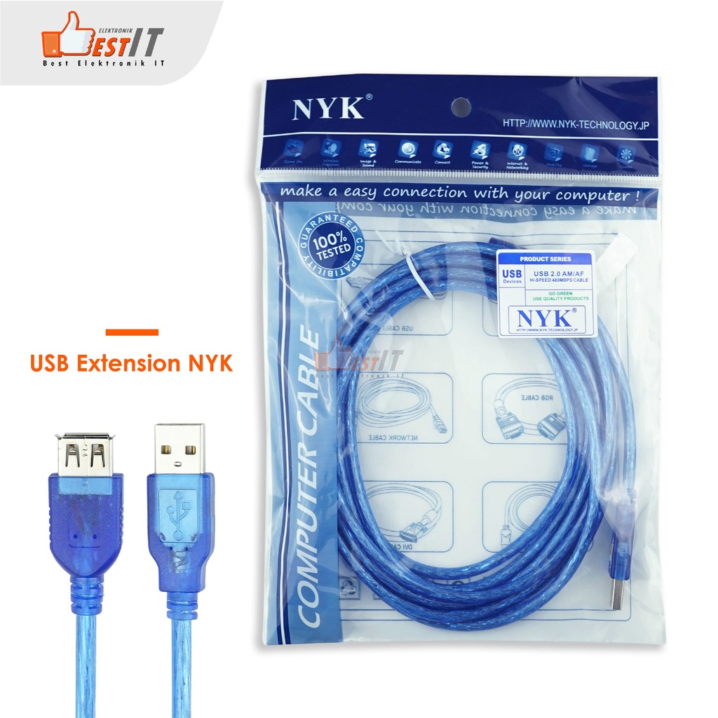 Kabel USB Extension Panjang 3 meter NYK