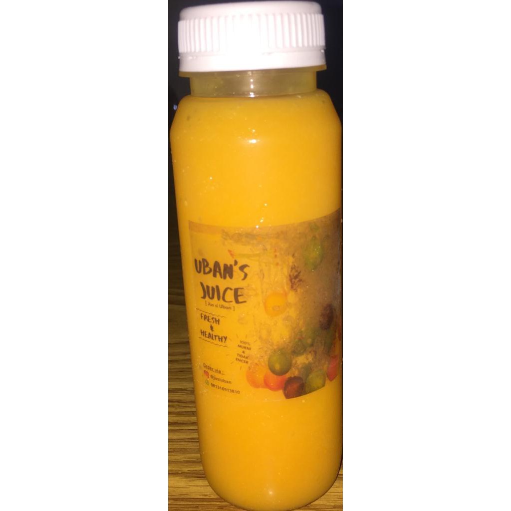 

JUS SI UBAN MIXED 2 BUAH ( JERUK BABY & BUAH LAIN)