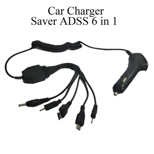 Saver Mobil Car Charger Adss 6 in 1