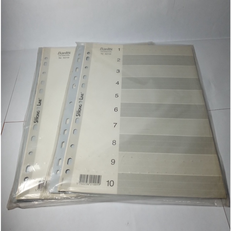 

[Cuci Gudang] BANTEX Strong Line Divider / Pemisah Kertas No. 6210 (1-10 Index)