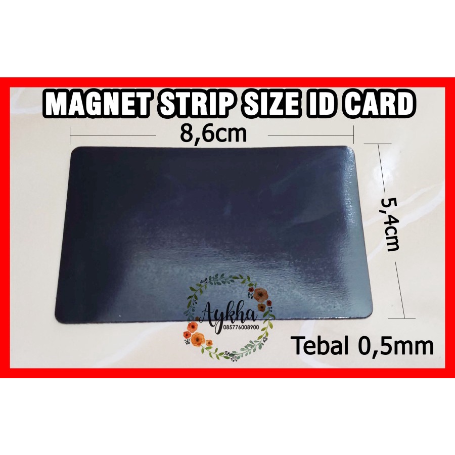 Jual Magnet Strip Lembaran Sheet Karet Rubber Id Card Ktp Sim Emoney