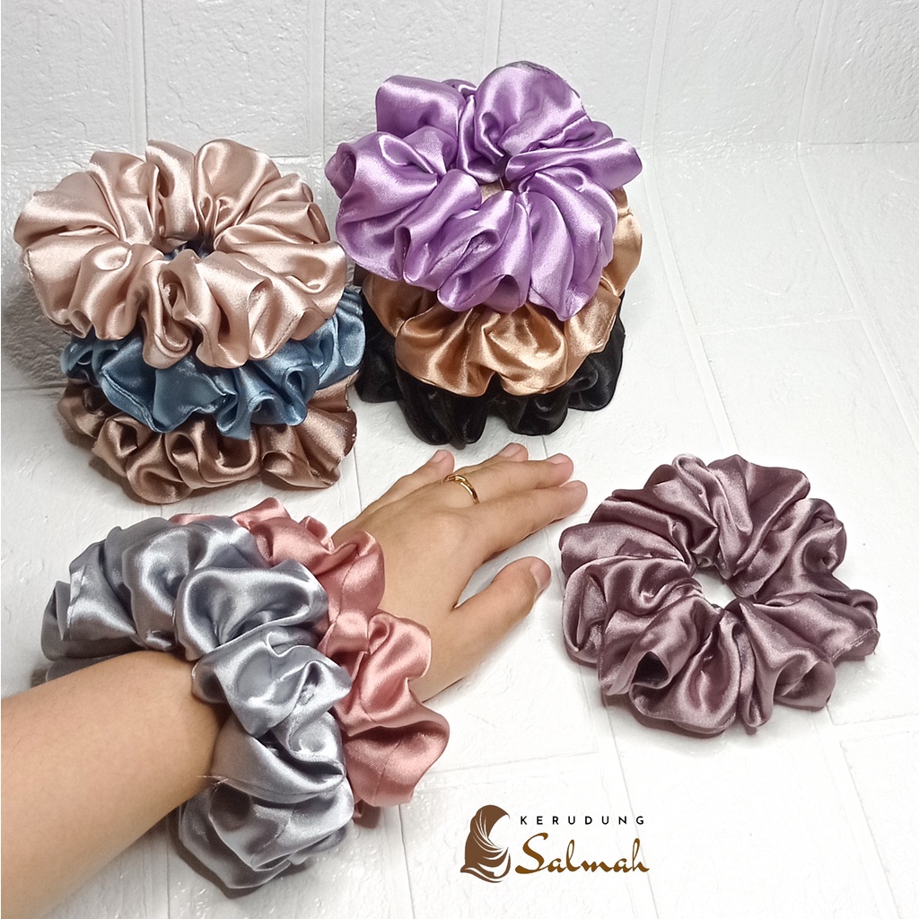 Ikat Rambut Scrunchie Satin Maxmara Premium