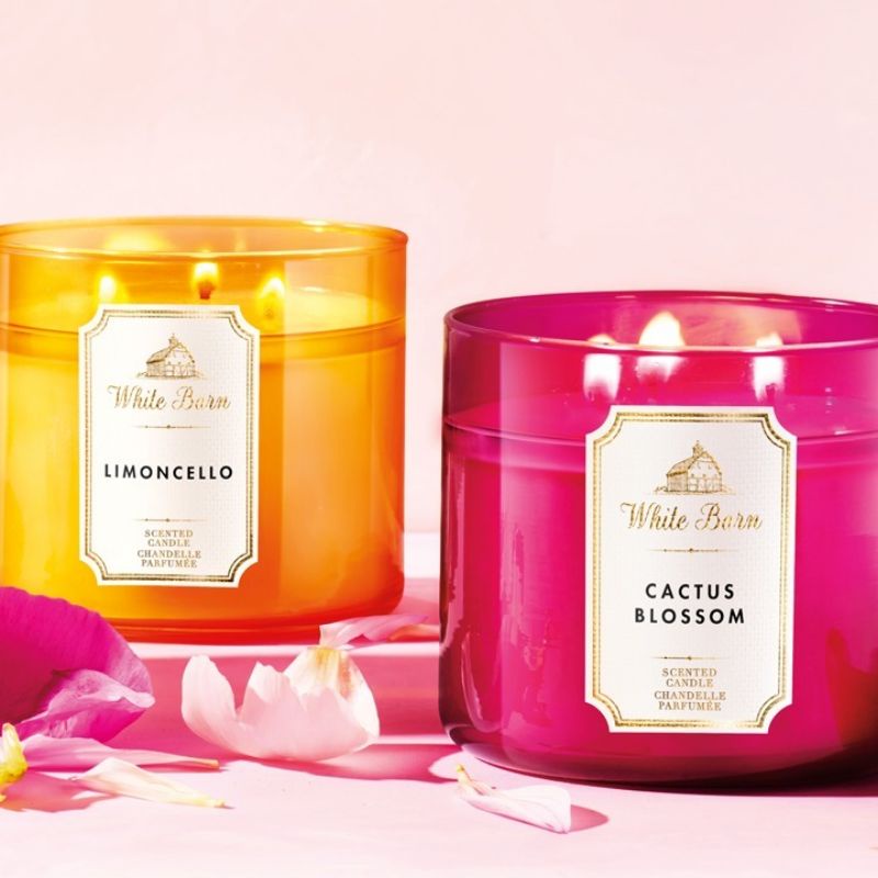 BATH &amp; BODY WORKS BBW CACTUS BLOSSOM 3-WICK SCENTED CANDLE 411 G LILIN WANGI 3 SUMBU UKURAN BESAR PENGHARUM RUANGAN