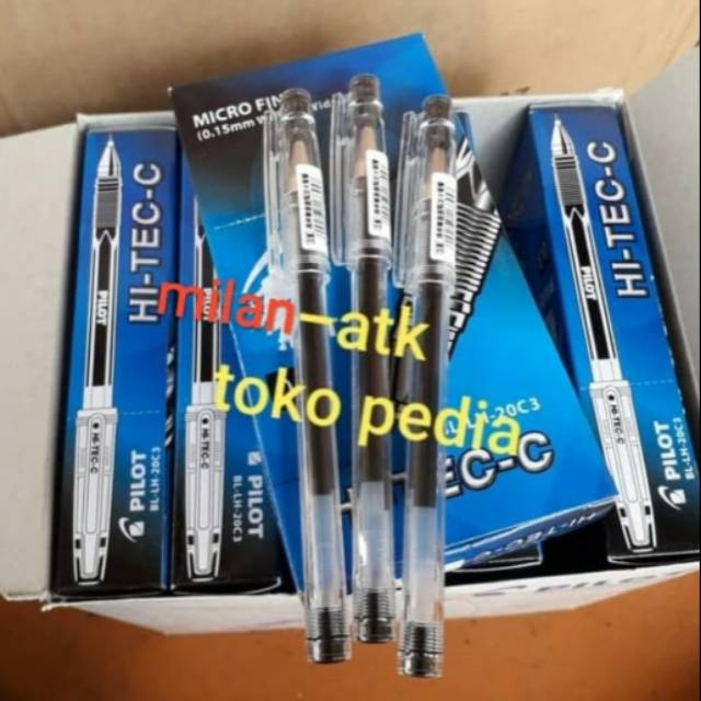 

Pulpen Hi-Tec-c Pilot 0.3mm isi 12 pcs.