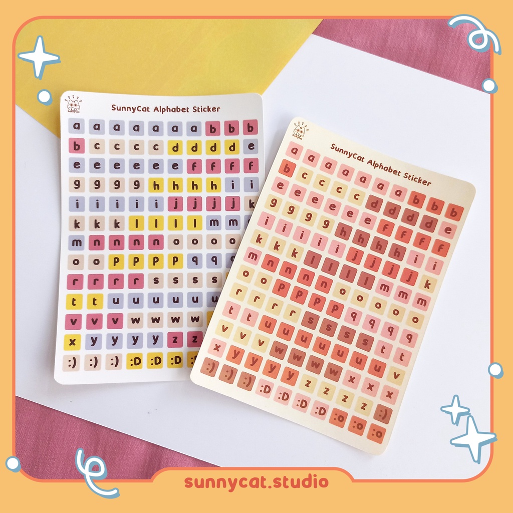 

Sticker Huruf Alfabet SunnyCat
