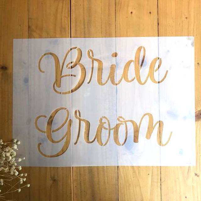 

Stencil Tema Wedding untuk dekorasi kue, papan, dan lain sebagainya