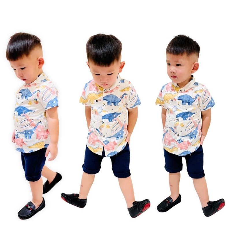 BAJU ANAK/ SETELAN ANAK COWOK KEMEJA IMPORT PREMIUM USIA 1-4THN 07-219