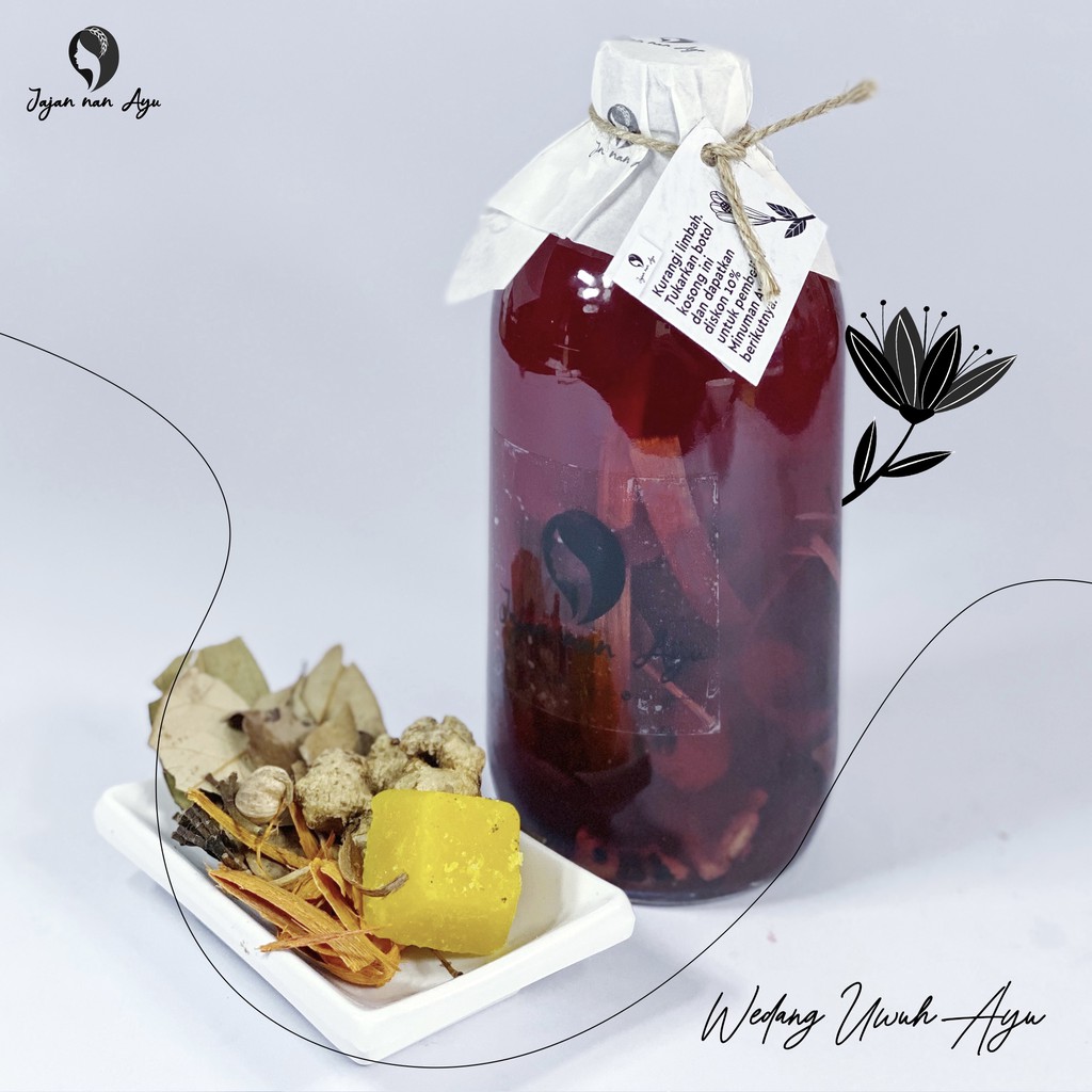 

Wedang Uwuh Ayu 600ml (Botol Kaca dan tas Spunbound REUSABLE)