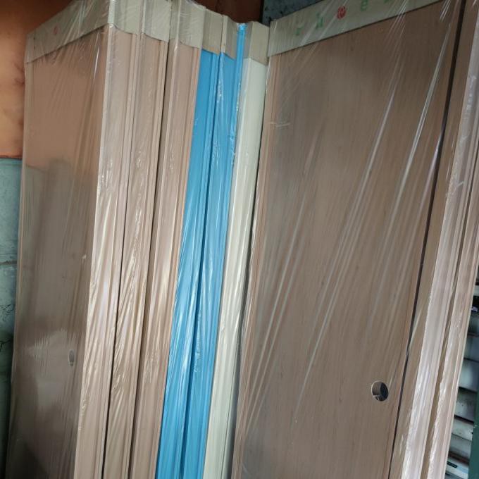 ✅New PINTU KAMAR MANDI PVC PHOENIX COKLAT URAT KAYU