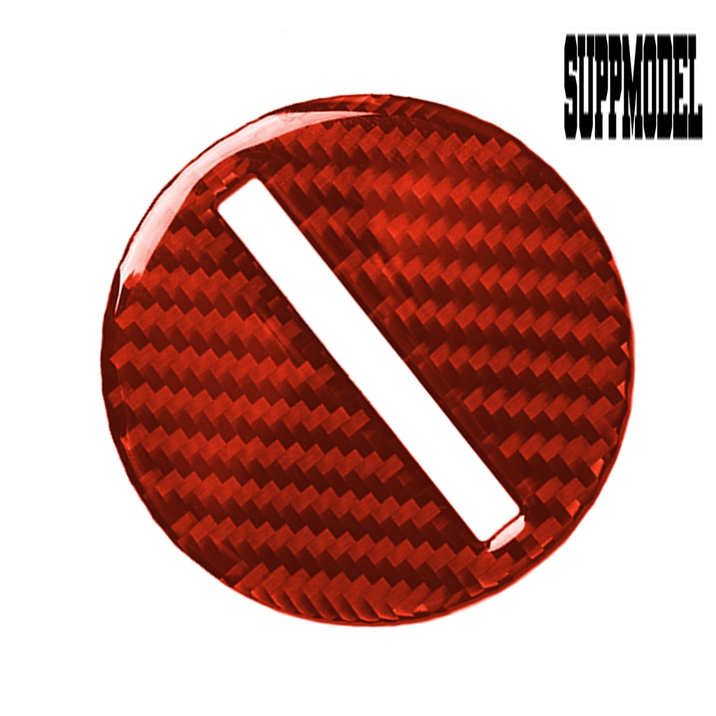 Stiker Cover Stir Mobil Anti UV Bahan Carbon Fiber Warna Merah Untuk Chevrolet Camaro 2017-2019