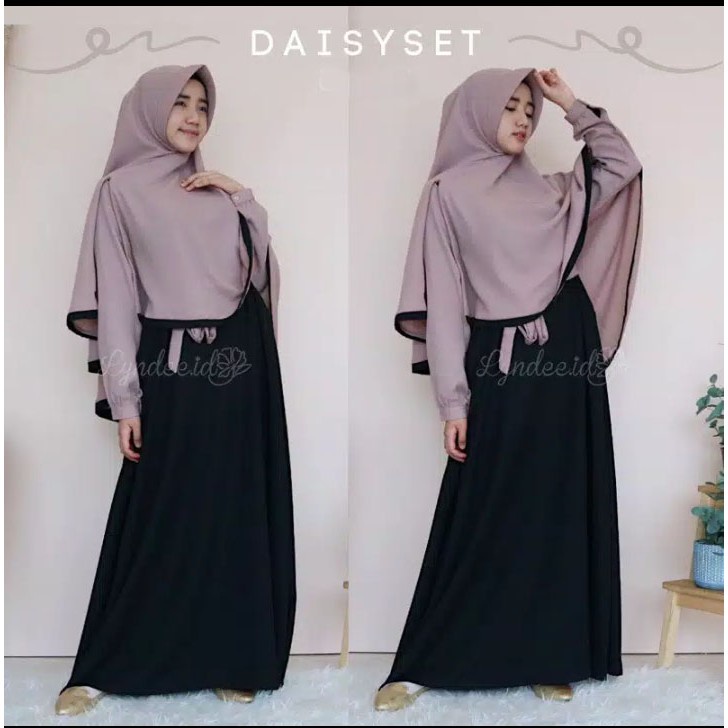 GAMIS SET HIJAB DAISY SYAR'I / gamis terbaru / gamis murah