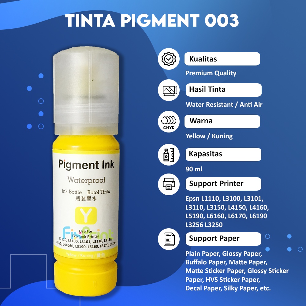 Tinta Epson Pigment 003 Yellow 90ml