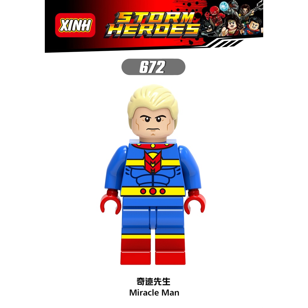 Superman Minifigures DC Super heros Cyborg The Flash Aquaman Blok Bangunan Batman Bizarro Mainan Angka Mini