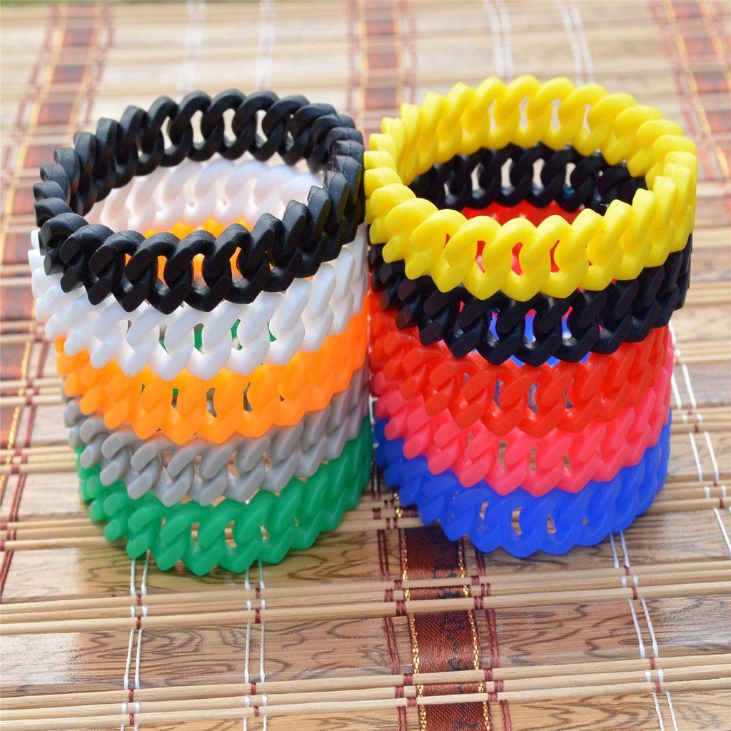 Lily Gelang Rantai Silikon Fashion Permen Warna Perhiasan Energi Bracelet