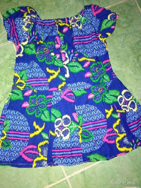 Daster Batik Anak 6-24 Bulan  Bagus Dress Anak Murah | Daster Batik Paris