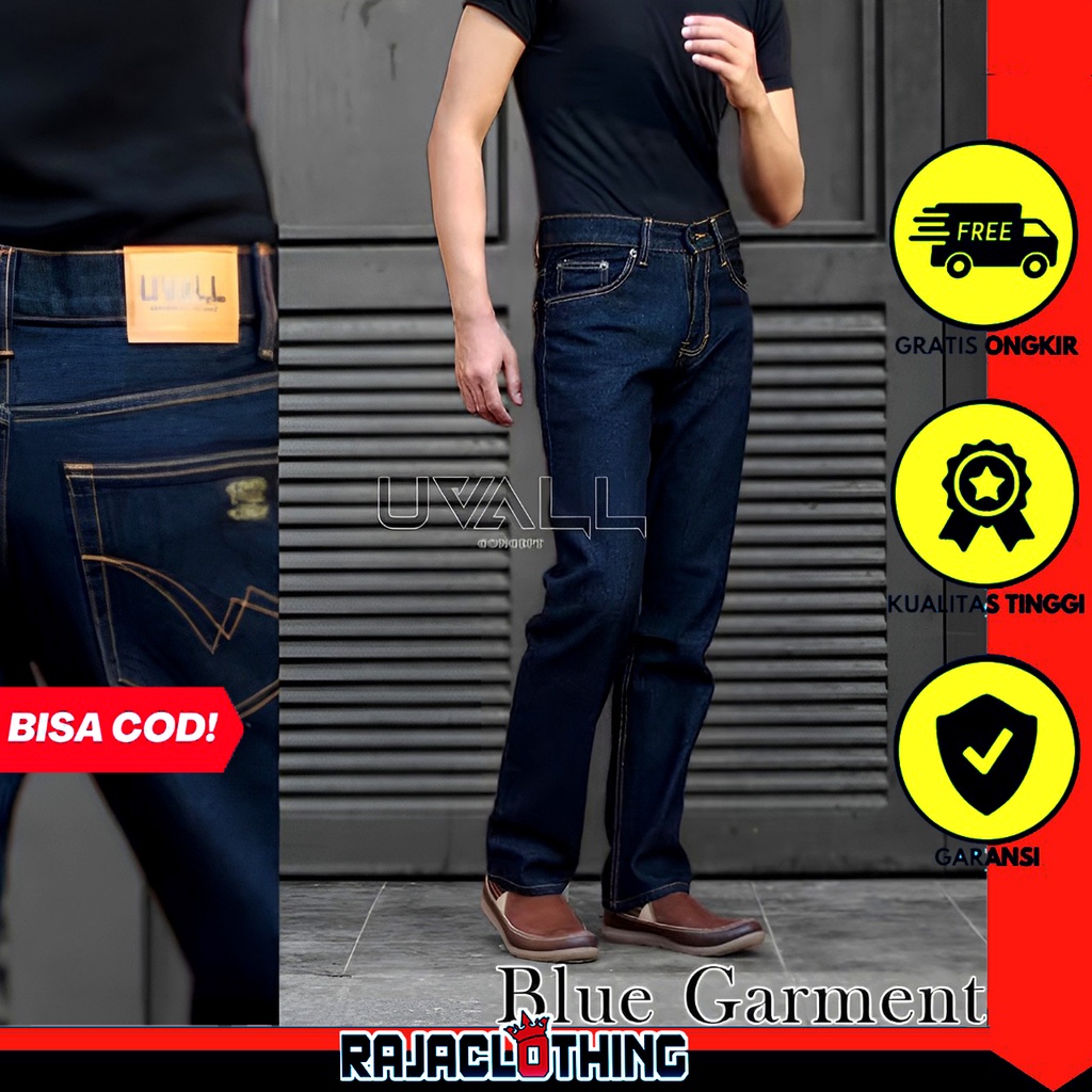 RCL - Celana Jeans Model Standar Regular Uvall Pria / Celana Jeans Regurel Standar Original Uvall 28-38