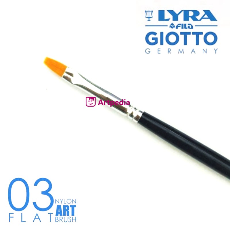 

Kuas Lyra Pipih 03 - Lyra Taklon Art Brush Flat No.03 - Kuas Lukis Lyra - Lyra Art Brush Flat No. 03