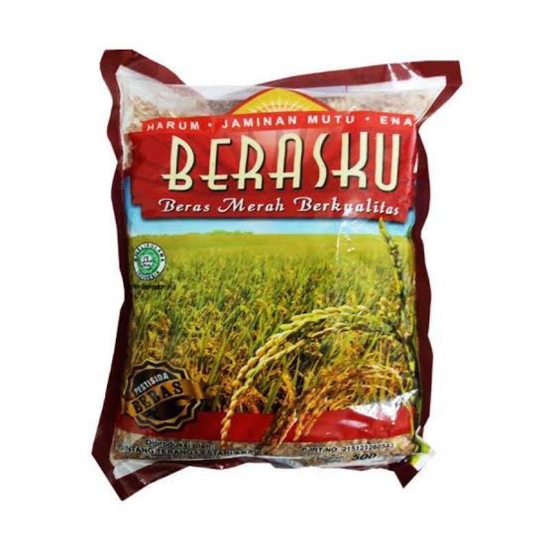 

BSM | TERMURAH Berasku Beras Merah 500gr / Beras Merah Bebas Pestisida | Sayur online