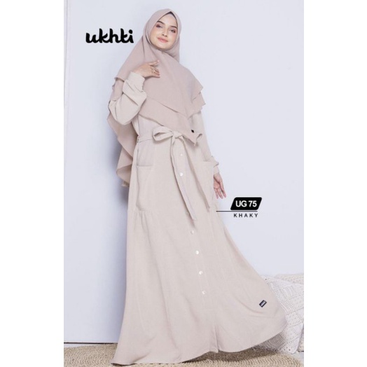 GAMIS POLOS ROSE CREPE PREMIUM UKHTI UG 75