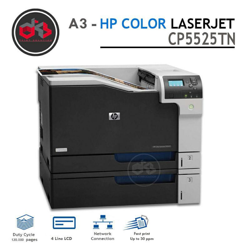 Printer warna A3 | HP Color LaserJet CP5525 - Tanpa tray 3