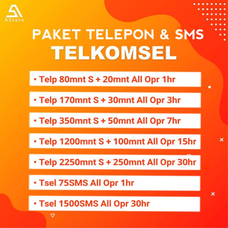 PAKET TELPON / TELP & SMS TELKOMSEL TERMURAH PROMO