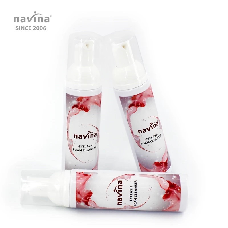 Navina Eyelash Cleaner Mousse Lash Shampoo 100ml For Eyelash Extansion