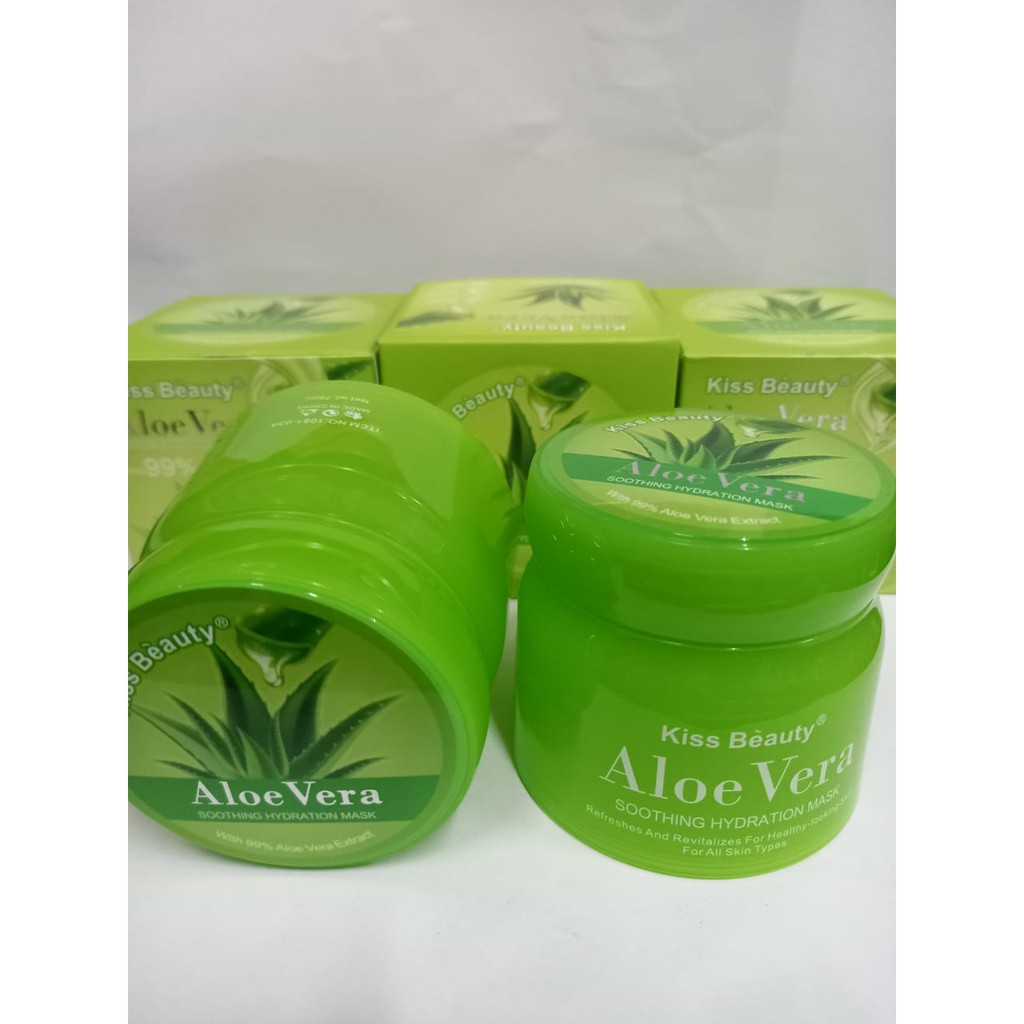 [PER 1 PCS] MASKER PELEMBAP WAJAH KISS BEAUTY ALOE VERA NO.1081-03A