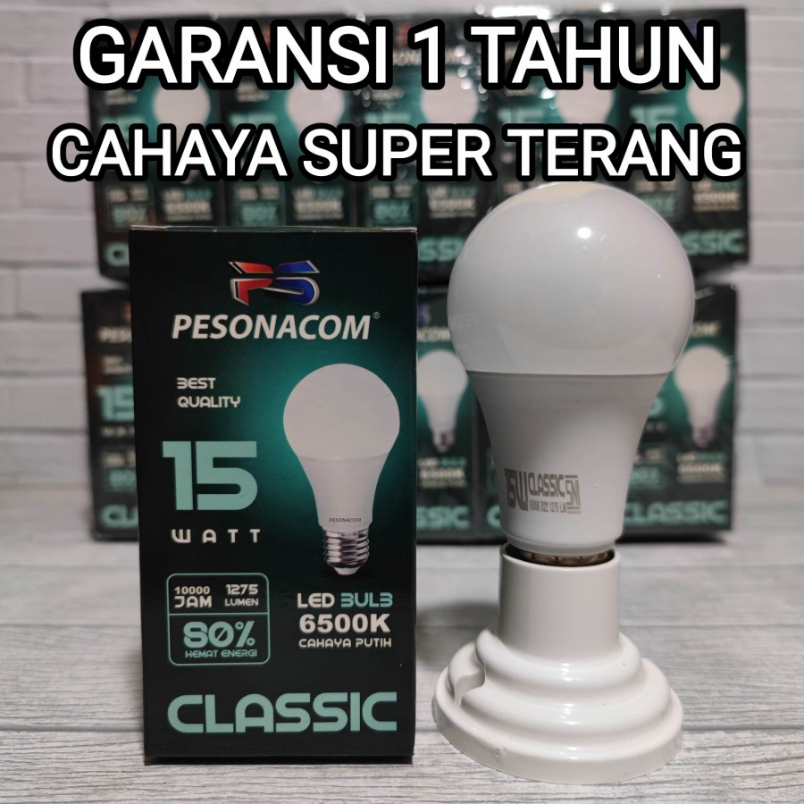 Lampu LED PESONACOM CLASSIC 15W 15 Watt CAHAYA PUTIH