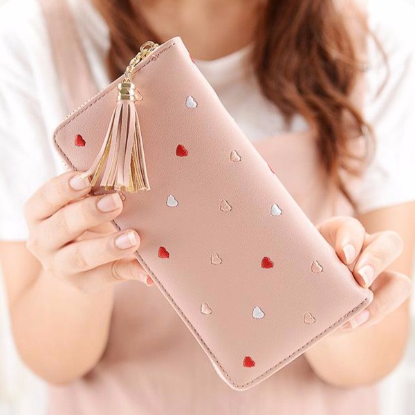 DOMPET LOVE TAOBAO PASTEL - Dompet panjang wanita