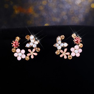 Anting Tusuk Sterling Silver Desain Bunga Simple  Gaya 