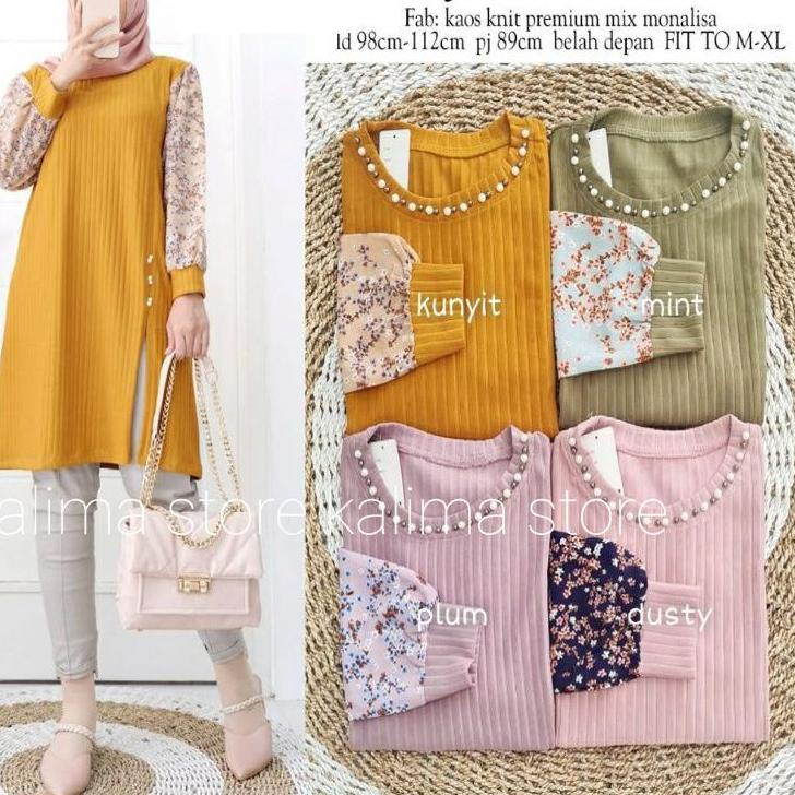 Harga Termurah tunik import terbaru 2022/baju tunik wanita aplikasi mutiara
